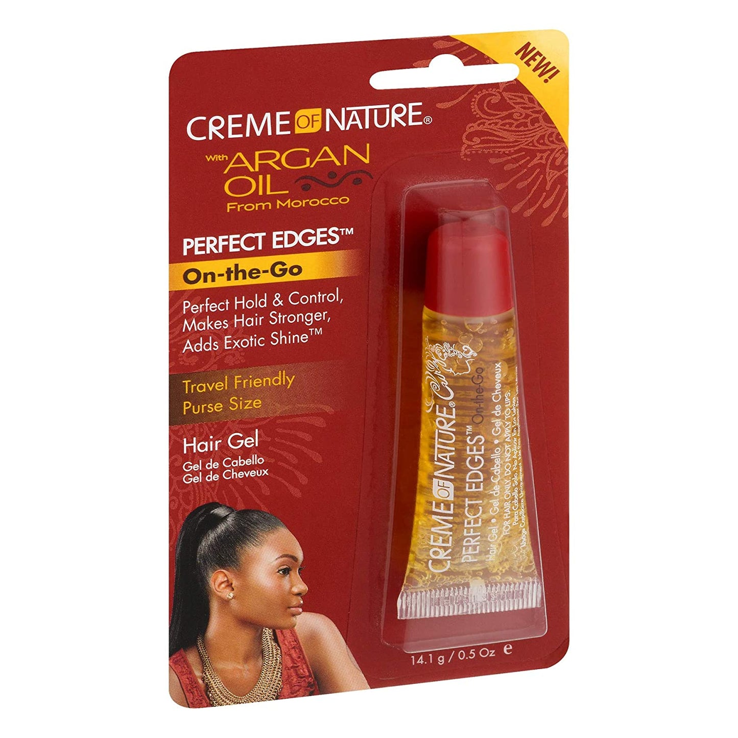 Creme of Nature Perfect Edges On-The-Go 0.5 oz / 14 gm - For Sleek Edges & Frizz Control