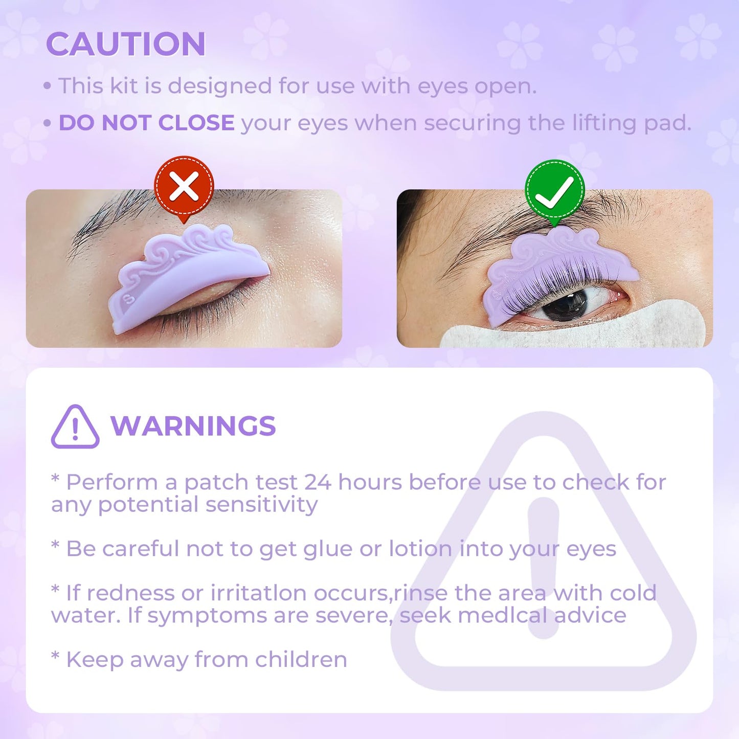PERMANIA Korean Lash Lift Kit – Open-Eye Design for Salon-Quality Lash Lifts