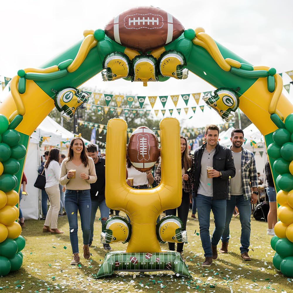 Permcoly 59-Inch Standing Football Goal Post Balloon for Party Decorations | Indoor & Outdoor