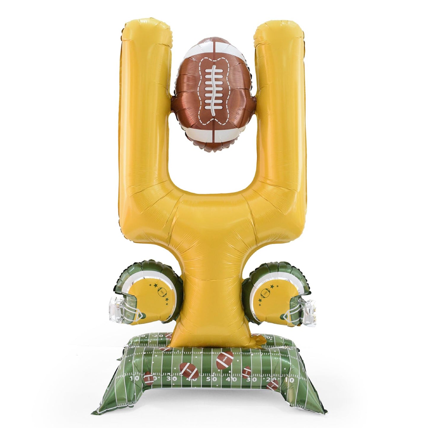 Permcoly 59-Inch Standing Football Goal Post Balloon for Party Decorations | Indoor & Outdoor
