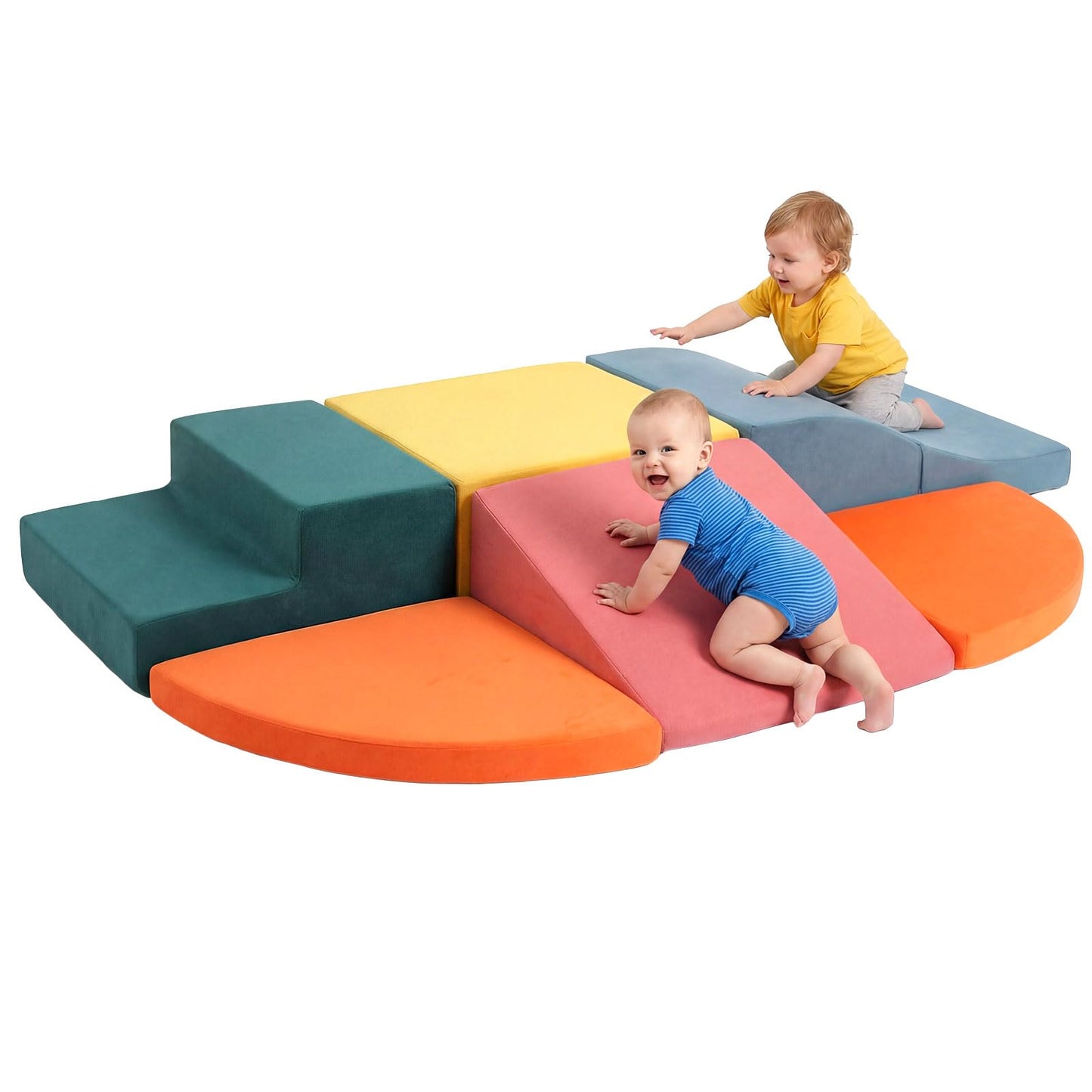 Pernasal Foam Climbing Blocks for Toddlers — 6-Piece Soft Play Set