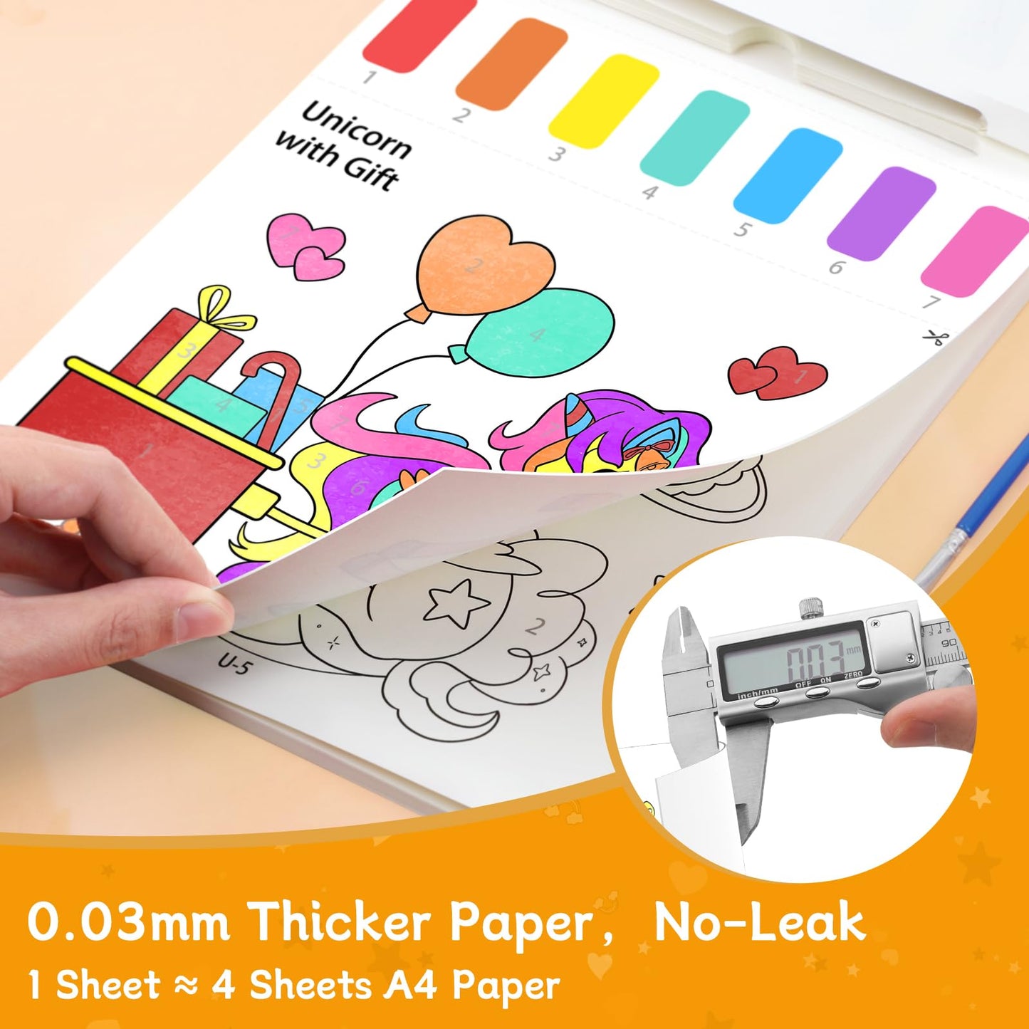 PERRYHOME Paint with Water Coloring Books for Kids – Dinosaur, Mess-Free & Thick Paper