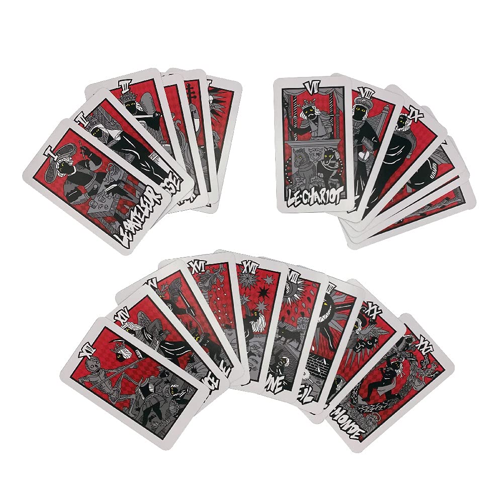 Persona 5 Royal Tarot Deck – Complete 78-Card Tarot with Extras (90 Cards) in Rigid Matte Box | Persona