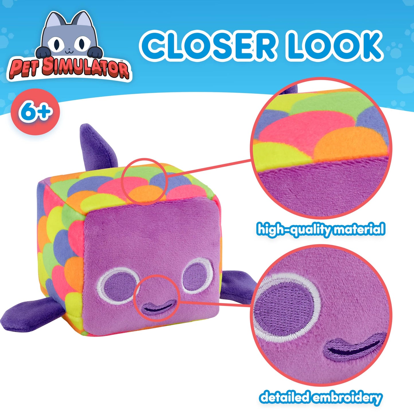 PET Simulator Mystery Pet Treasure Plush Series 2 4in Tall + Epic & Rare DLC Codes