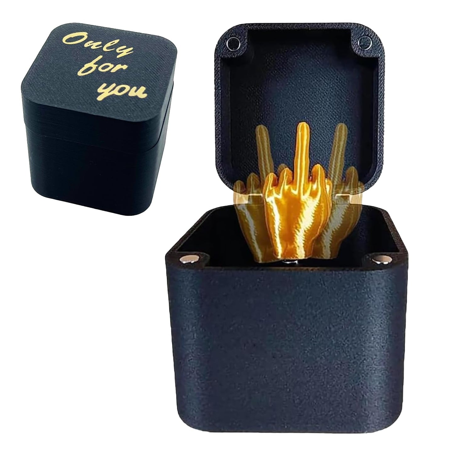 PETBSNVB Middle Finger in a Box | Gag Gift for Men, Funny Pranks, Birthday Idea