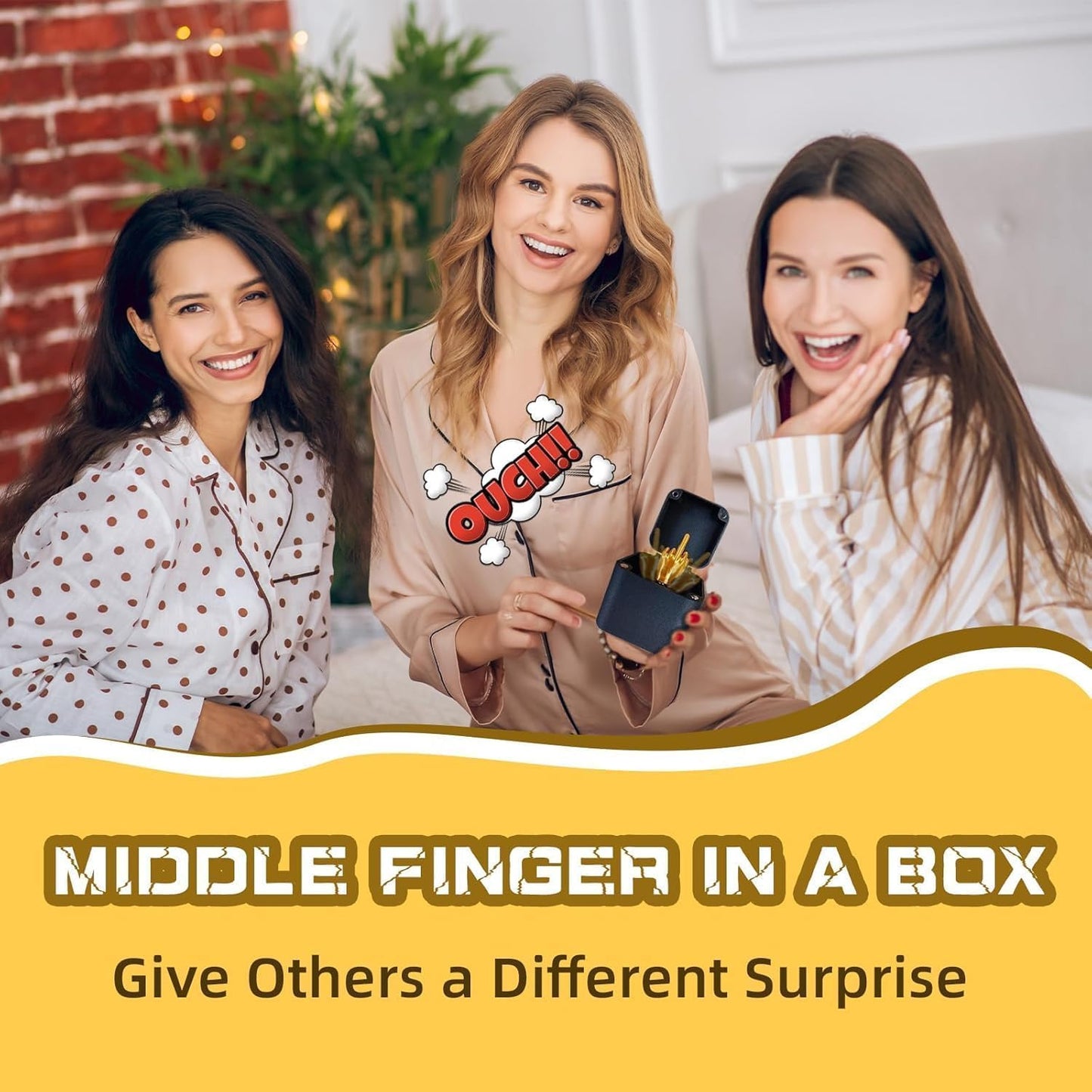 PETBSNVB Middle Finger in a Box | Gag Gift for Men, Funny Pranks, Birthday Idea