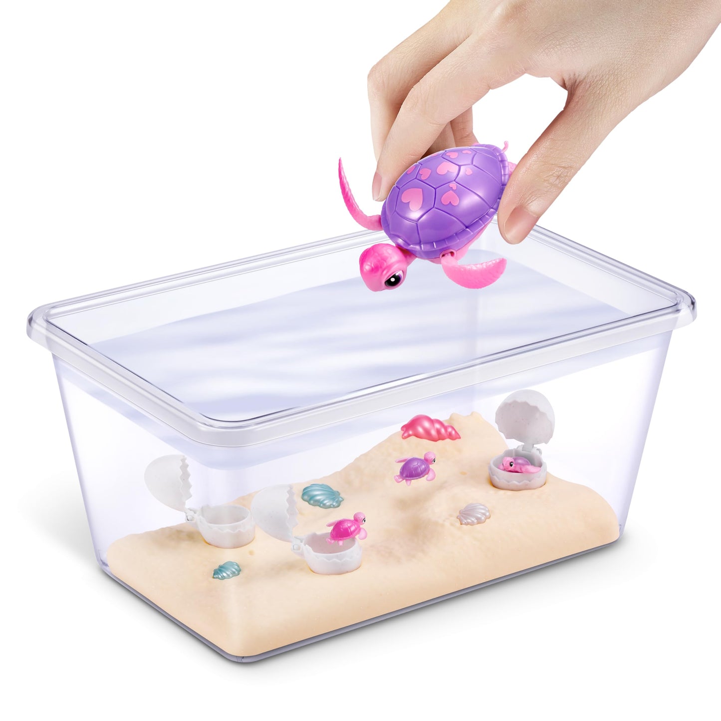 Pets Alive Mommy Turtle Surprise by ZURU - Interactive Hatchling Turtle Toy