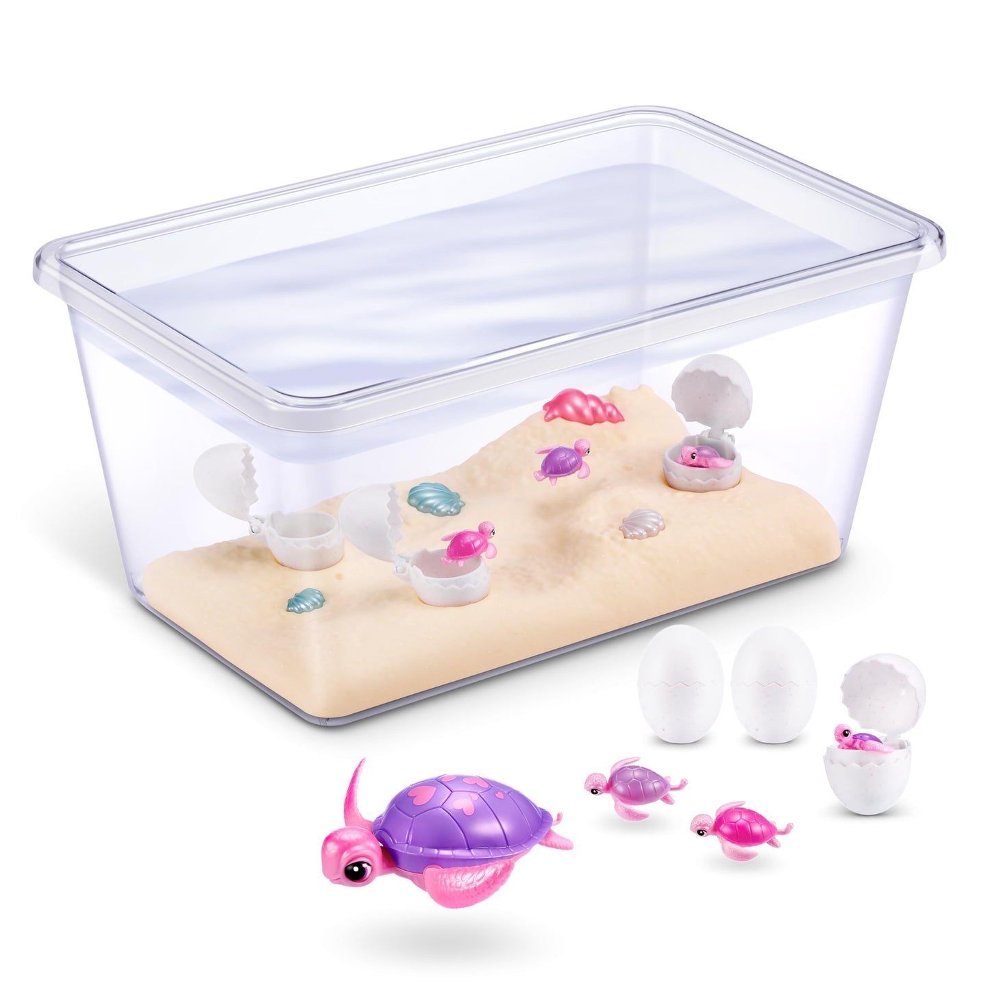 Pets Alive Mommy Turtle Surprise by ZURU - Interactive Hatchling Turtle Toy