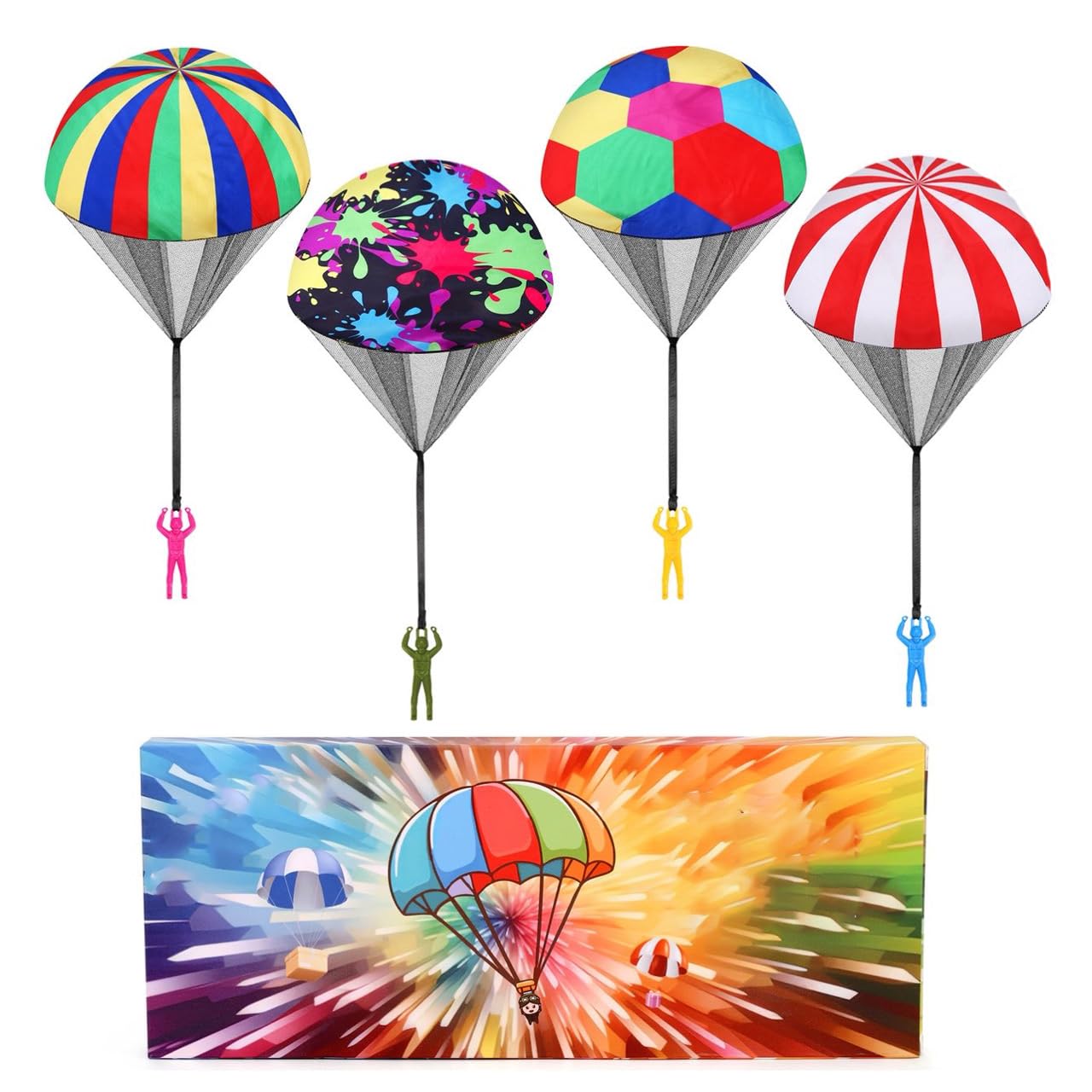PGXT Parachute Toy for Kids – Outdoor Flying Parachute for Ages 3–12 | Party Favors & Gift Ideas