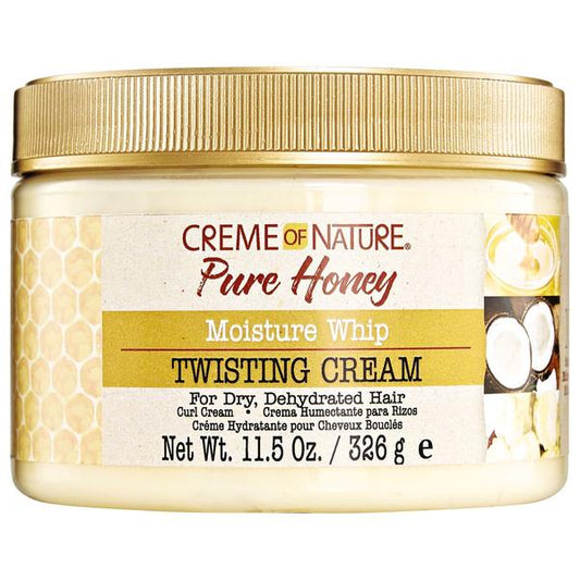 Creme of Nature Pure Honey Twisting Cream 11.5 oz / 340 ml - For Defined & Moisturized Curls