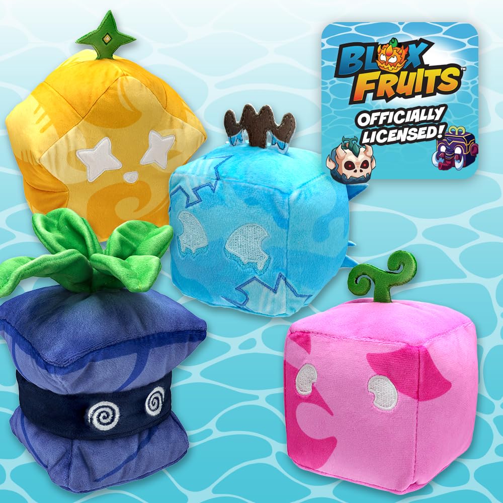 PhatMojo BLOX Fruits Mystery Fruit Plush 2-Pack - 4in Tall, Series 1 | Officially Licensed
