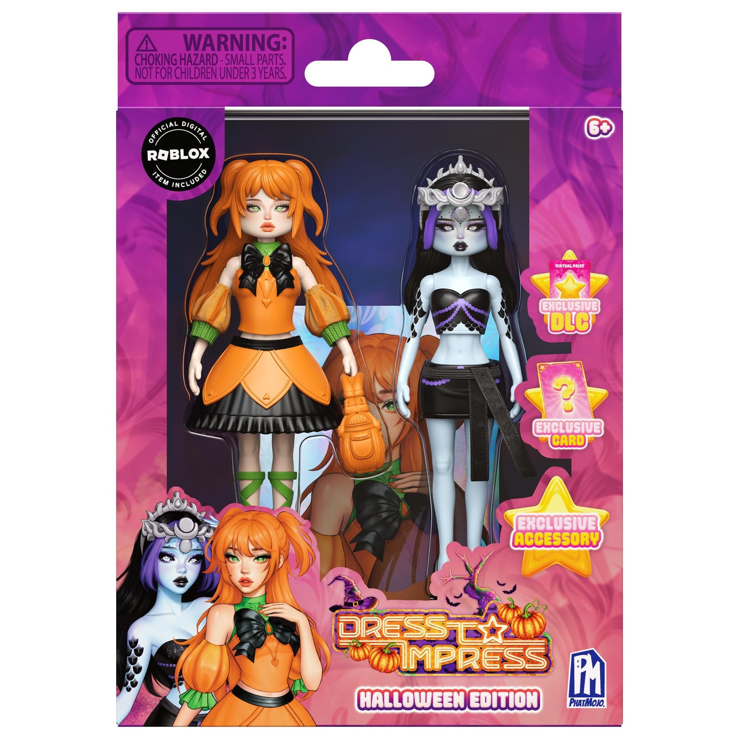 PhatMojo Dress to Impress Series 2 Halloween Edition Mystery Models 3-Pack — DLC Included