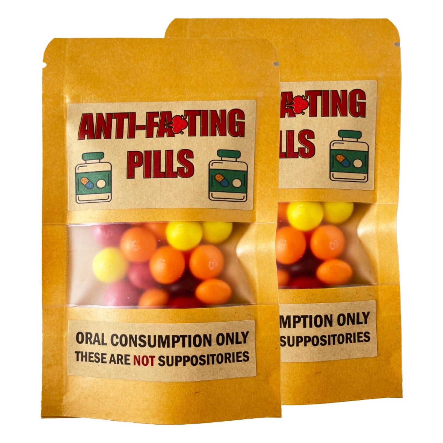 PHAWNGU 2 Pack Gag Gifts – Anti-Farting Pill Box for Men