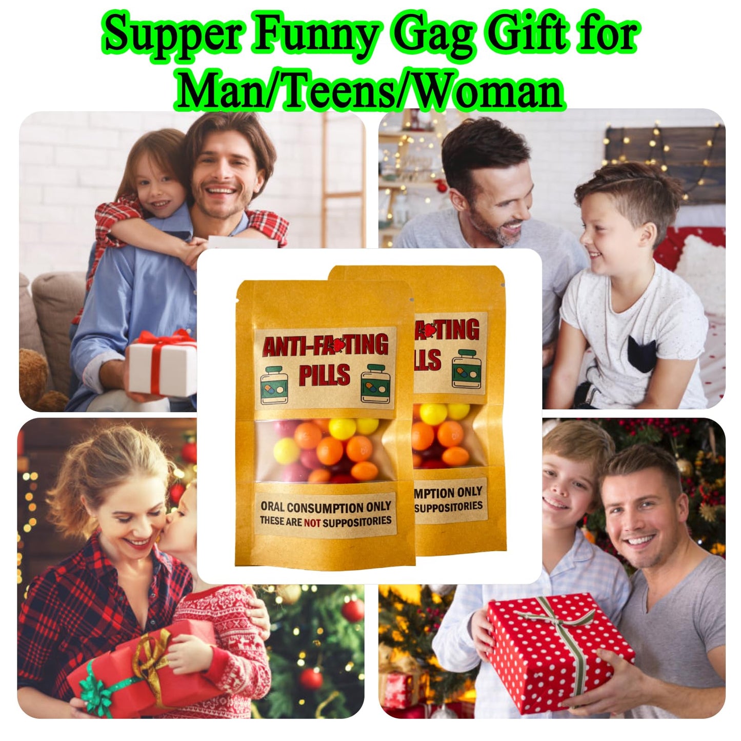 PHAWNGU 2 Pack Gag Gifts – Anti-Farting Pill Box for Men