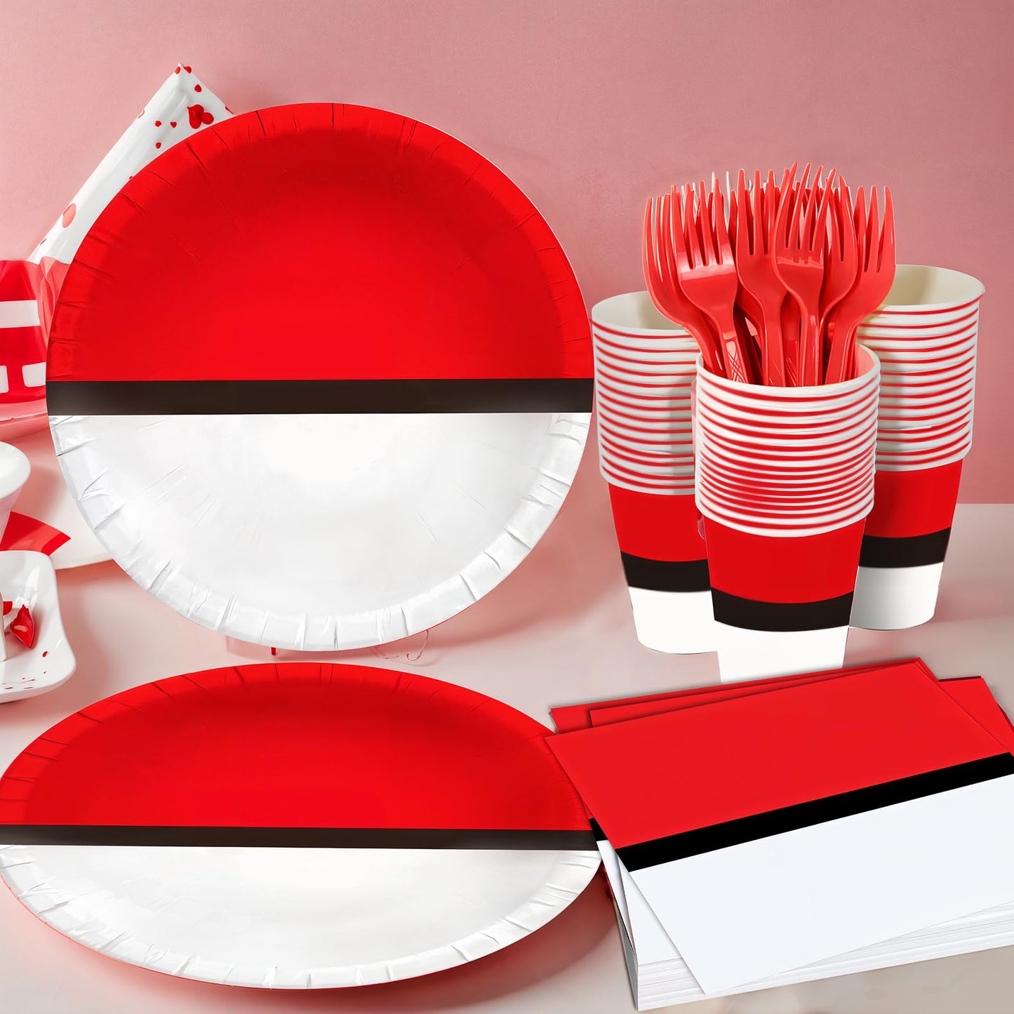 Phiemate 162Pcs Cartoon Animation Birthday Party Kit – Complete Decor for 24 Guests