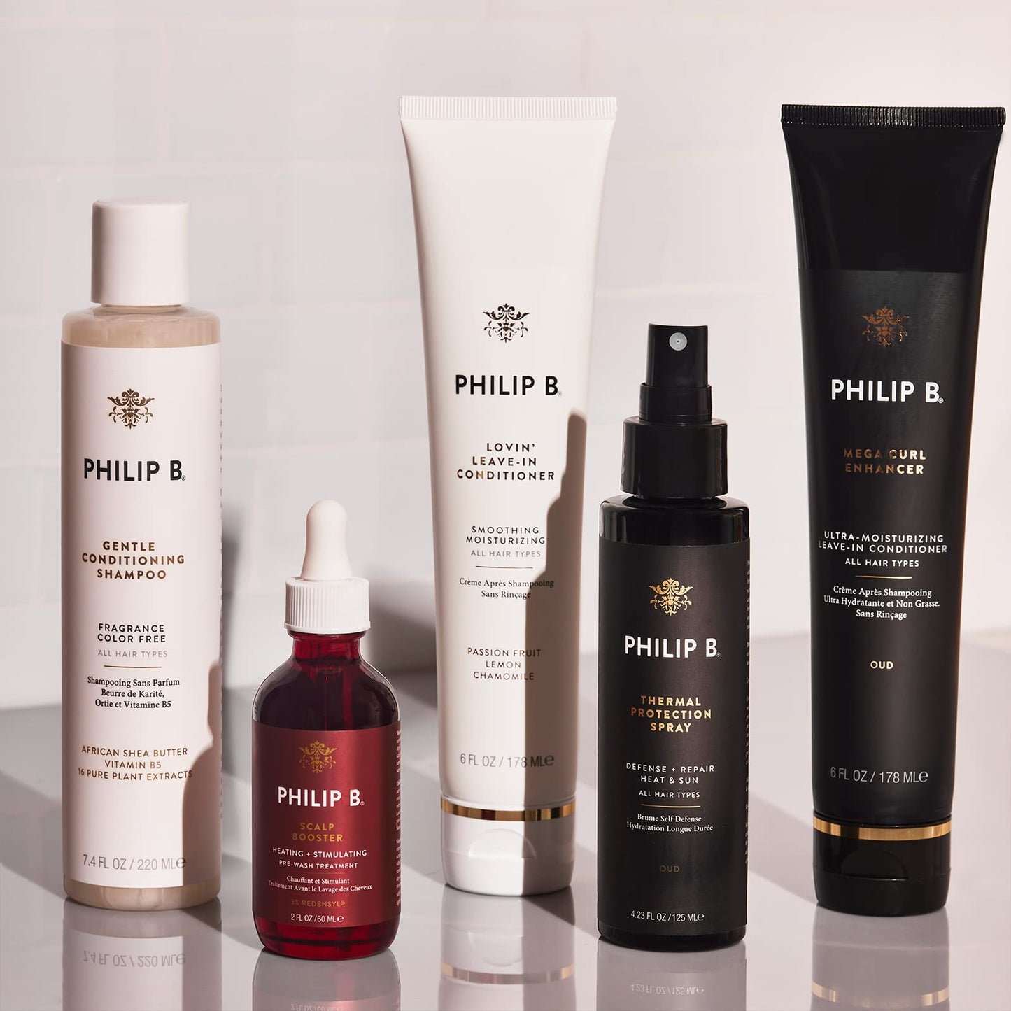 PHILIP B Thermal Protection Spray 2 oz | Pre-Styling Primer for Shine & Heat Defense