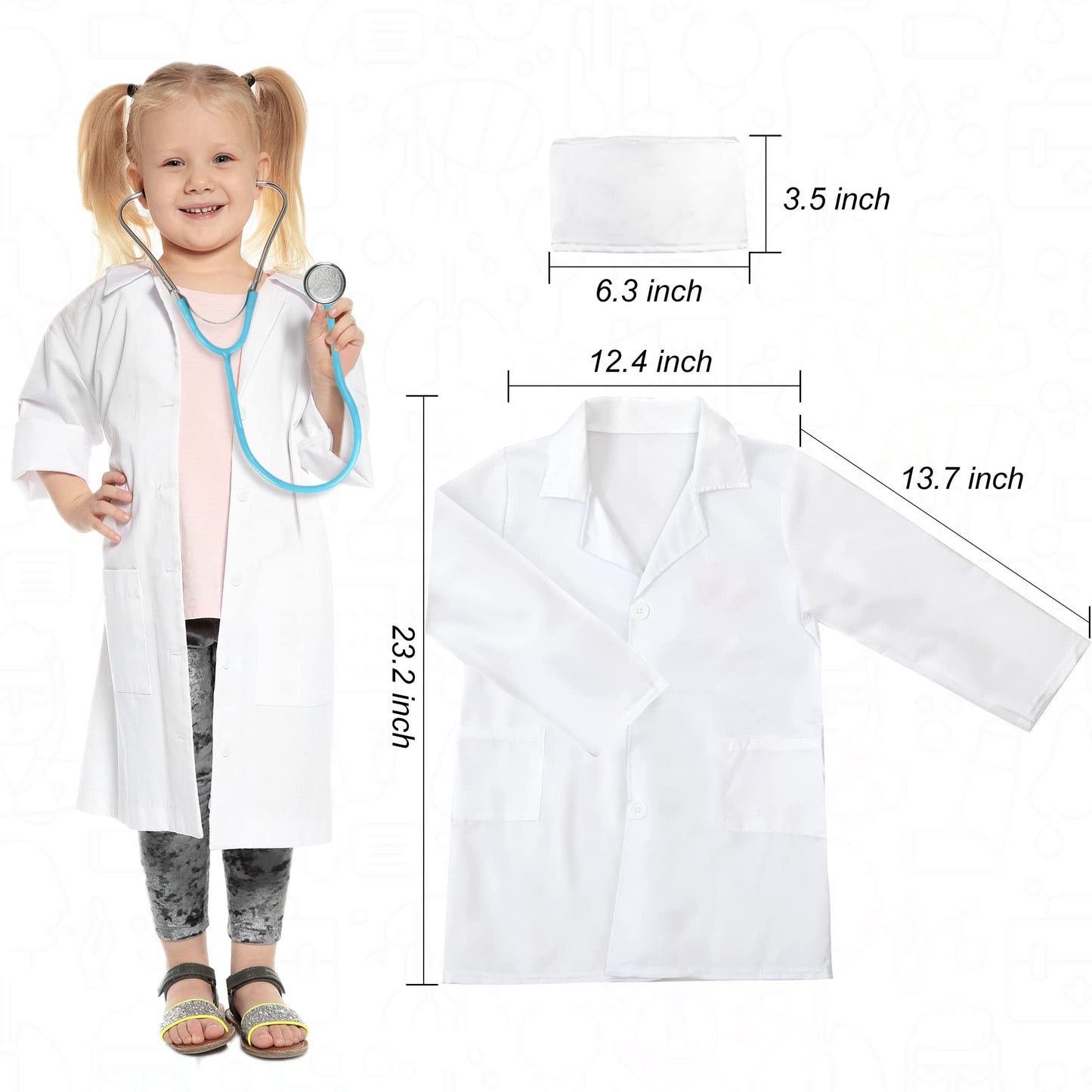 Phobby Durable Doctor Kit for Kids | 27-Piece Pretend Play Medical Set with Real Stethoscope (Ages 3–8)