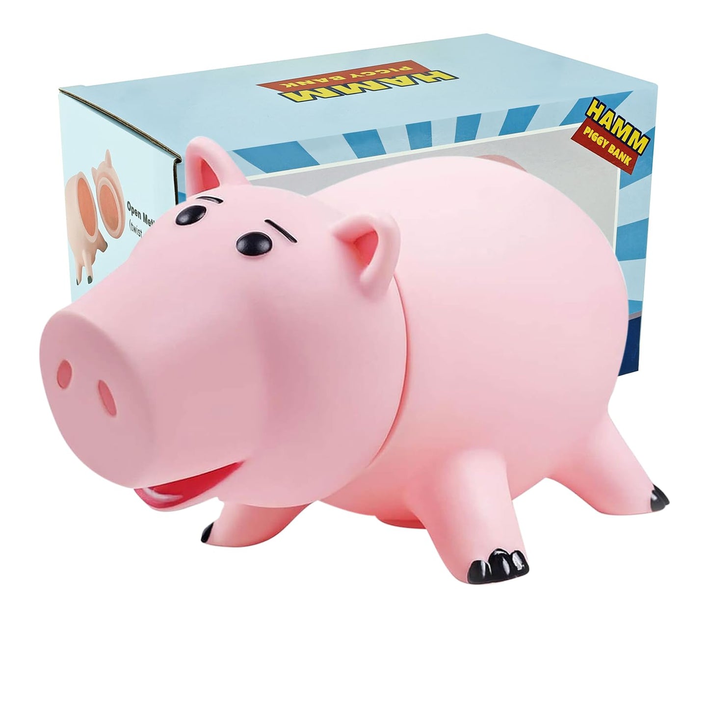 PHOCAS Hairphocas Pink Pig Money Box – Cute Piggy Bank for Kids, Gift Box Included