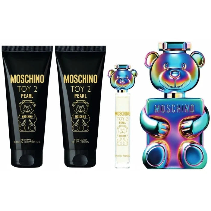 Moschino Toy 2 Pearl Gift Set 100ml EDP + 100ml Shower Gel + 100ml Body Lotion + 10ml EDP Women's Fragrance