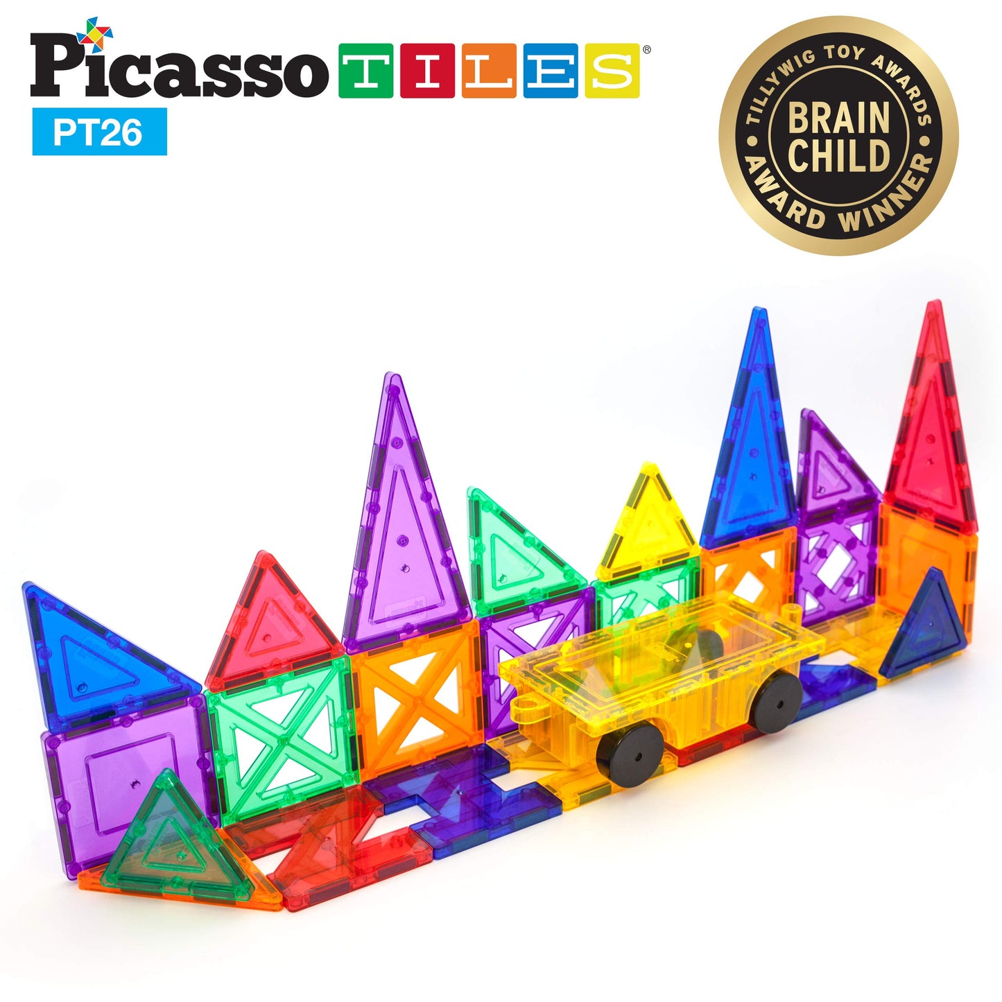 PicassoTiles Building Blocks Inspirational Kit – 3D Magnetic STEM Playboards