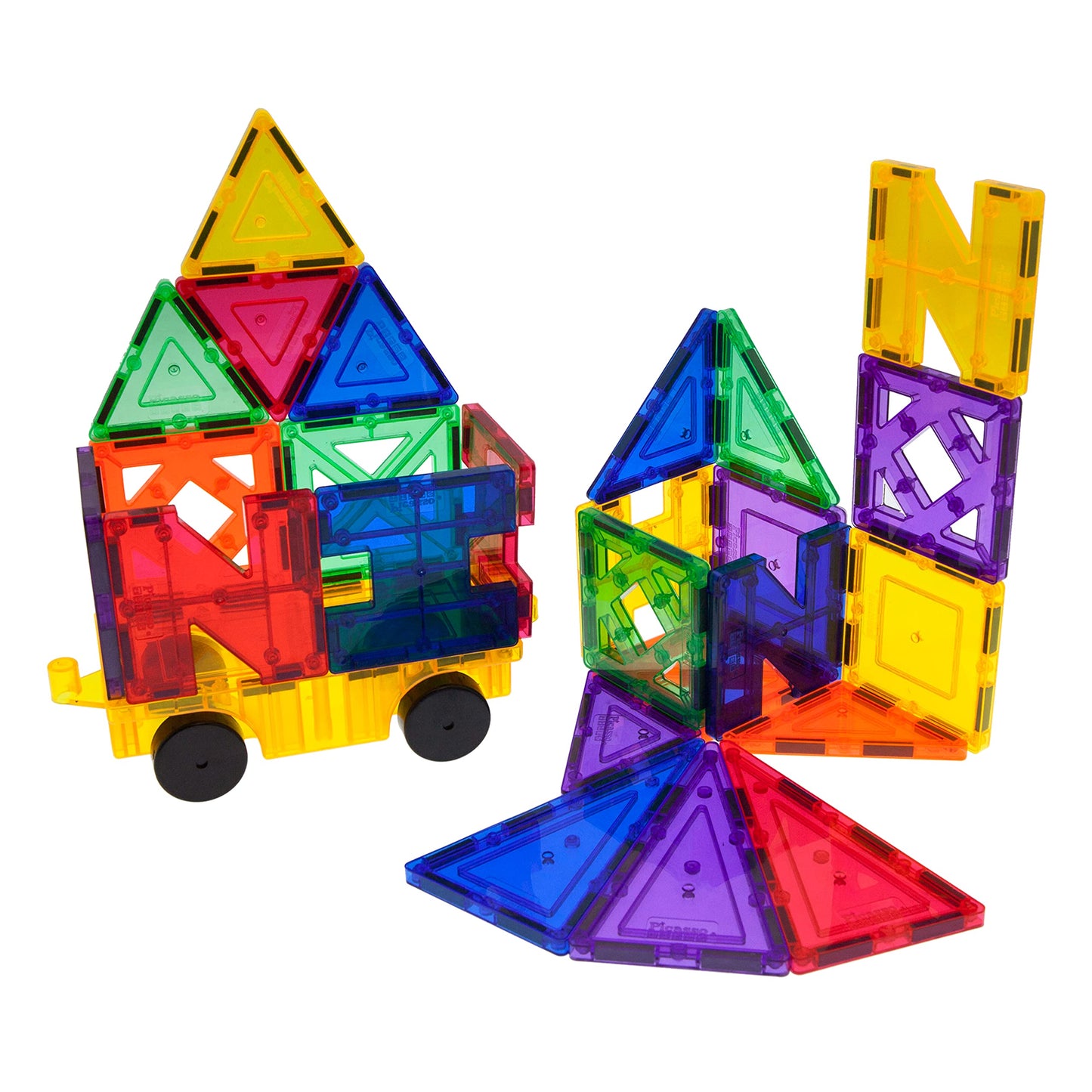PicassoTiles Building Blocks Inspirational Kit – 3D Magnetic STEM Playboards