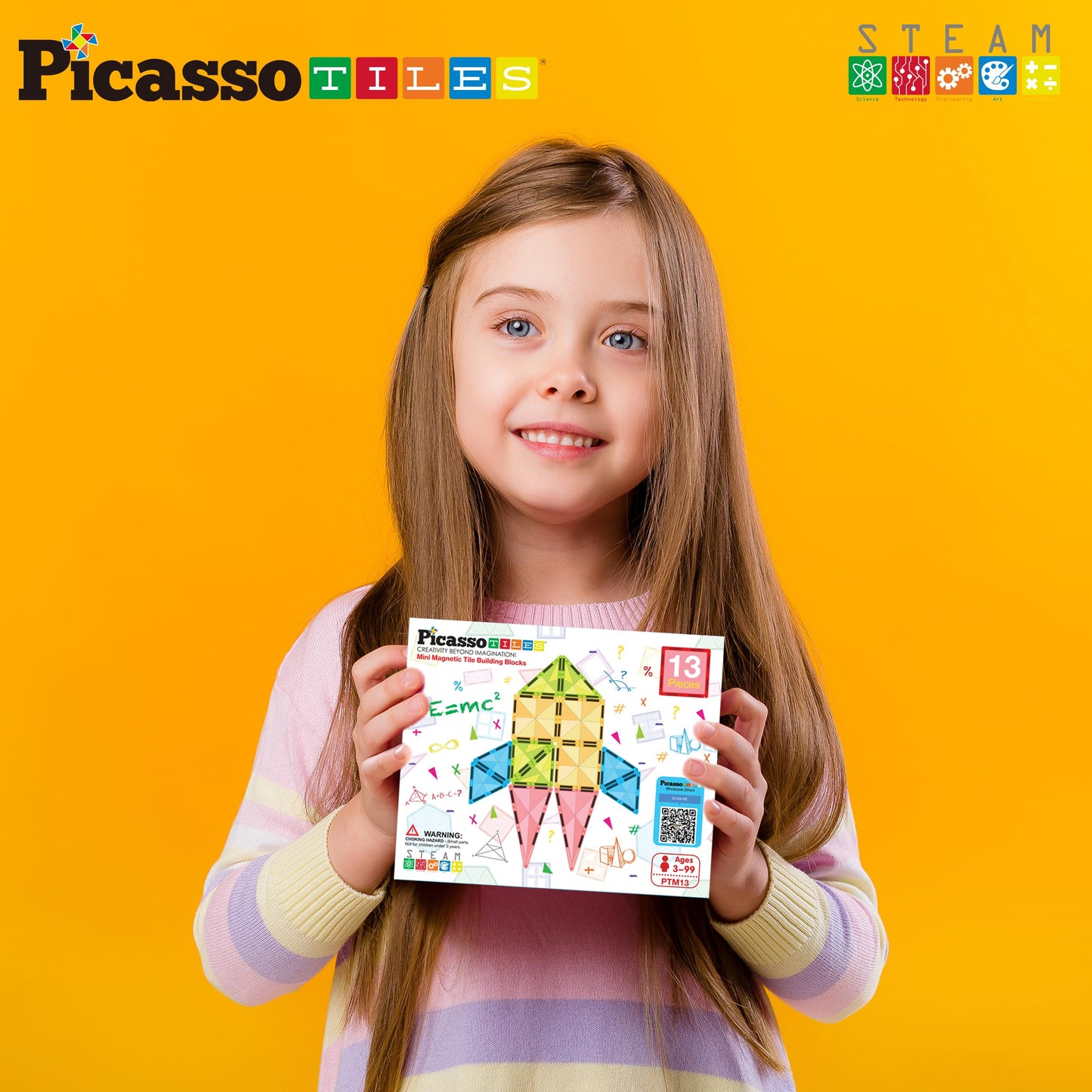 PicassoTiles Travel Size Mini Diamond Magnetic Blocks PTM13 – Portable STEM Toy (3+)