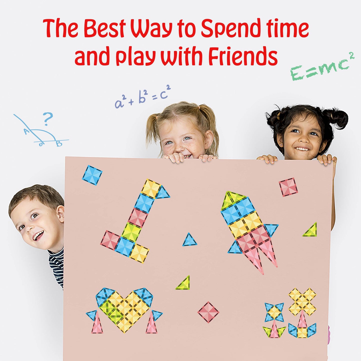 PicassoTiles Magnetic Tile 24pc Mini Diamond Set — Travel-Size STEM Toy for Kids 3+