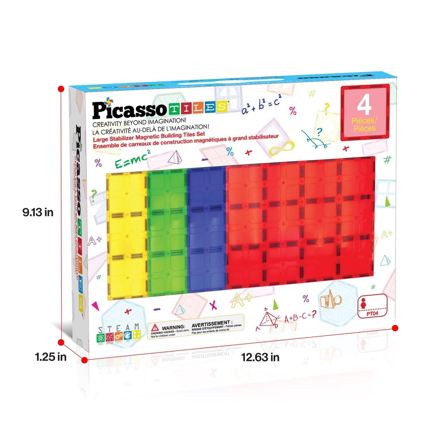 PicassoTiles Supersize Stabilizer Base Plate – Large Magnetic Foundation 12x9