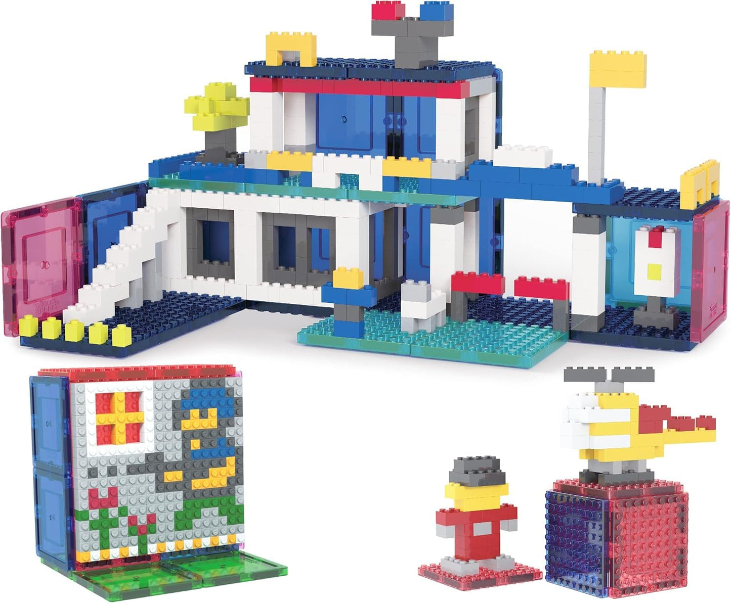PicassoTiles 512 Pcs Grand Playset – Magnetic Tiles & Building Blocks for Creative STEM Play (Ages 3+)