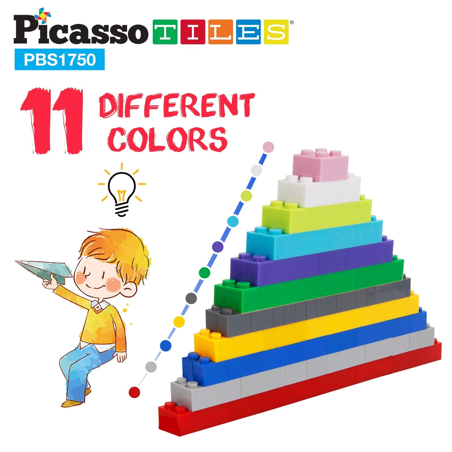 PicassoTiles 1750 PCS Building Block Set – Creative STEM Toys for Kids 3+