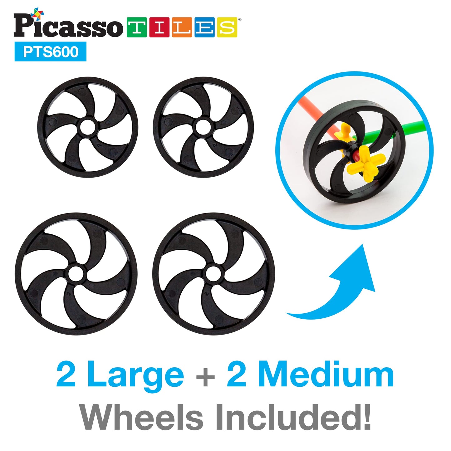 PicassoTiles 600pc Straw Building Set – Creative STEM Toy for Kids 3+