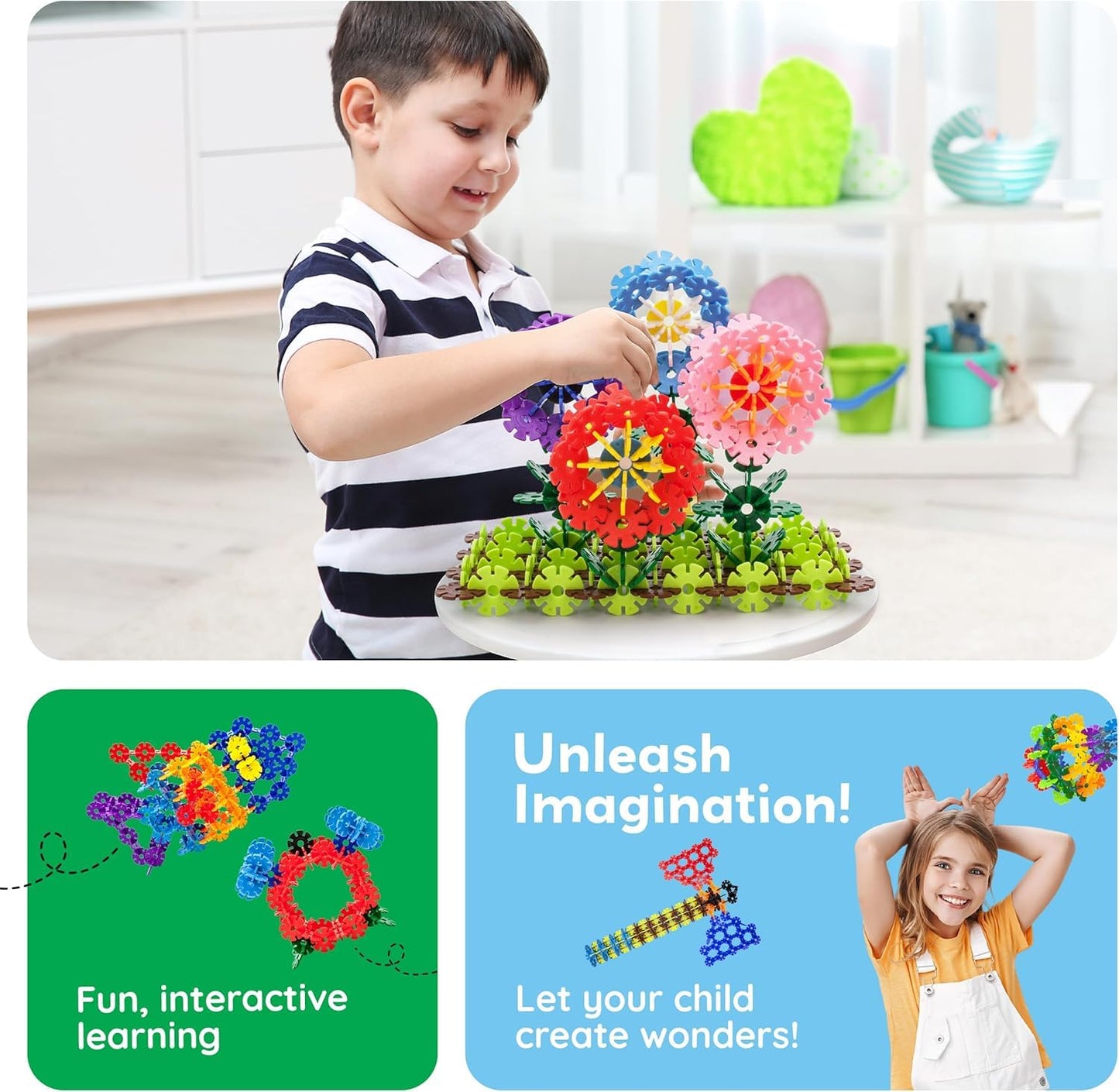 PicassoTiles Building Chips 600 Pieces – Interlocking Discs STEM Construction Toy for Ages 3+