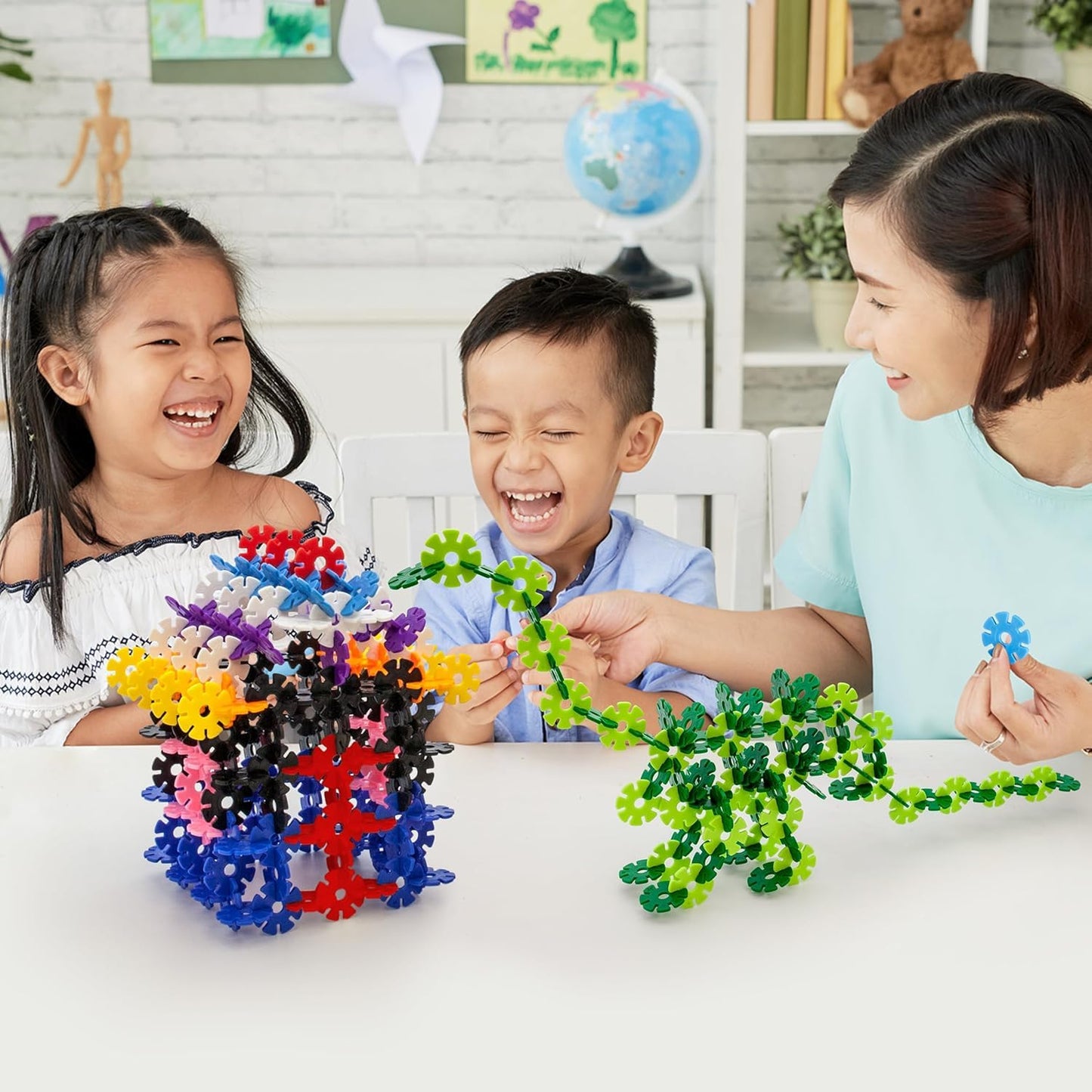 PicassoTiles Building Chips 600 Pieces – Interlocking Discs STEM Construction Toy for Ages 3+