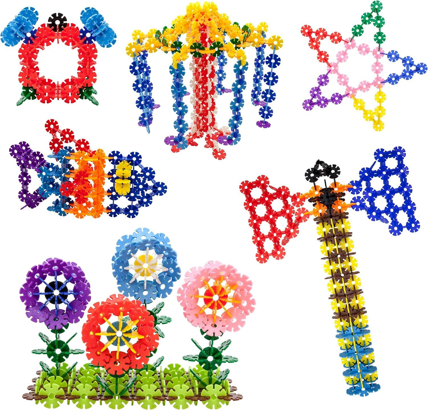 PicassoTiles Building Chips 600 Pieces – Interlocking Discs STEM Construction Toy for Ages 3+