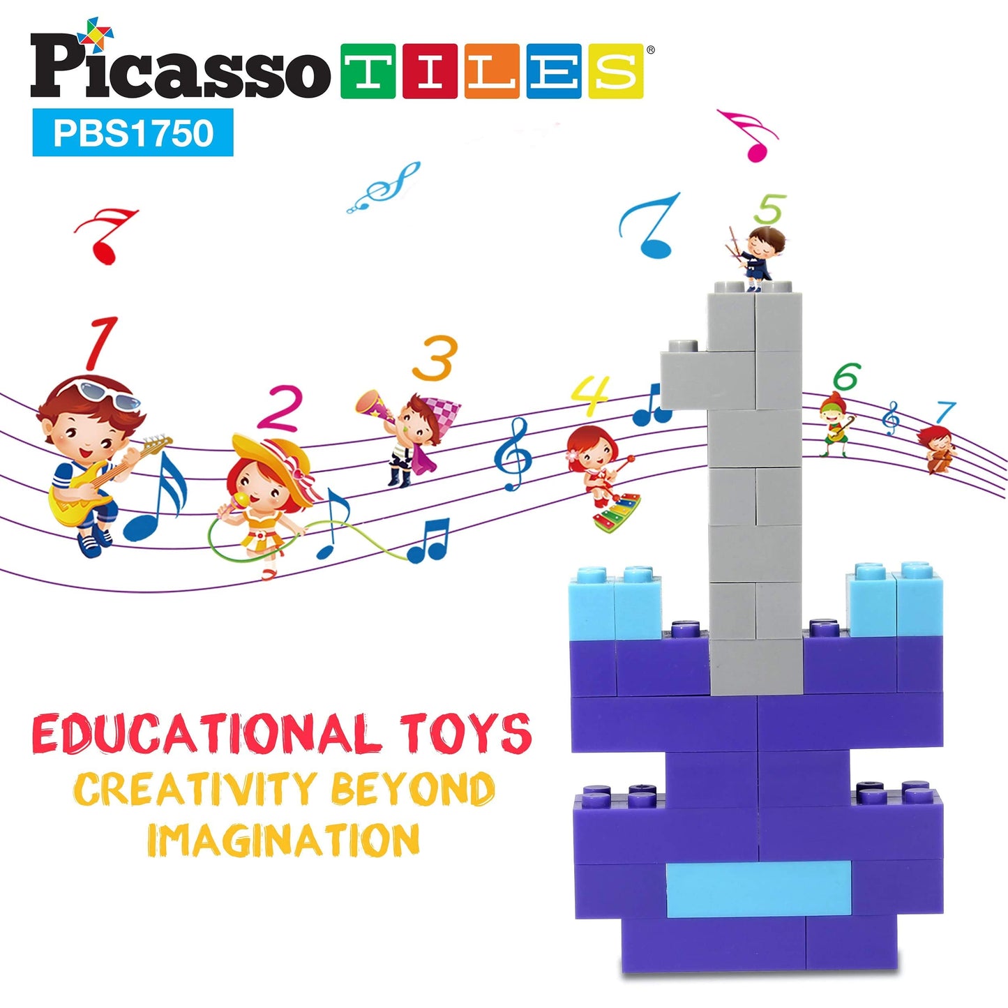 PicassoTiles 1750 PCS Building Block Set – Creative STEM Toys for Kids 3+