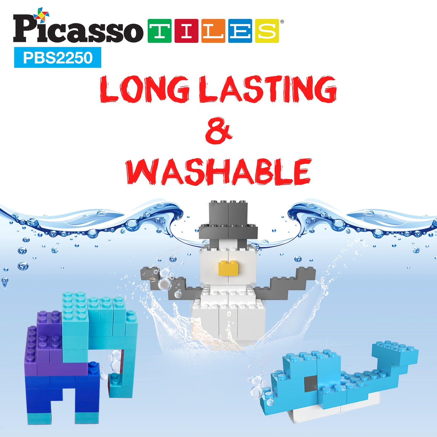 PicassoTiles 2250-Piece Building Block Set | Creative STEM Toys for Ages 3+