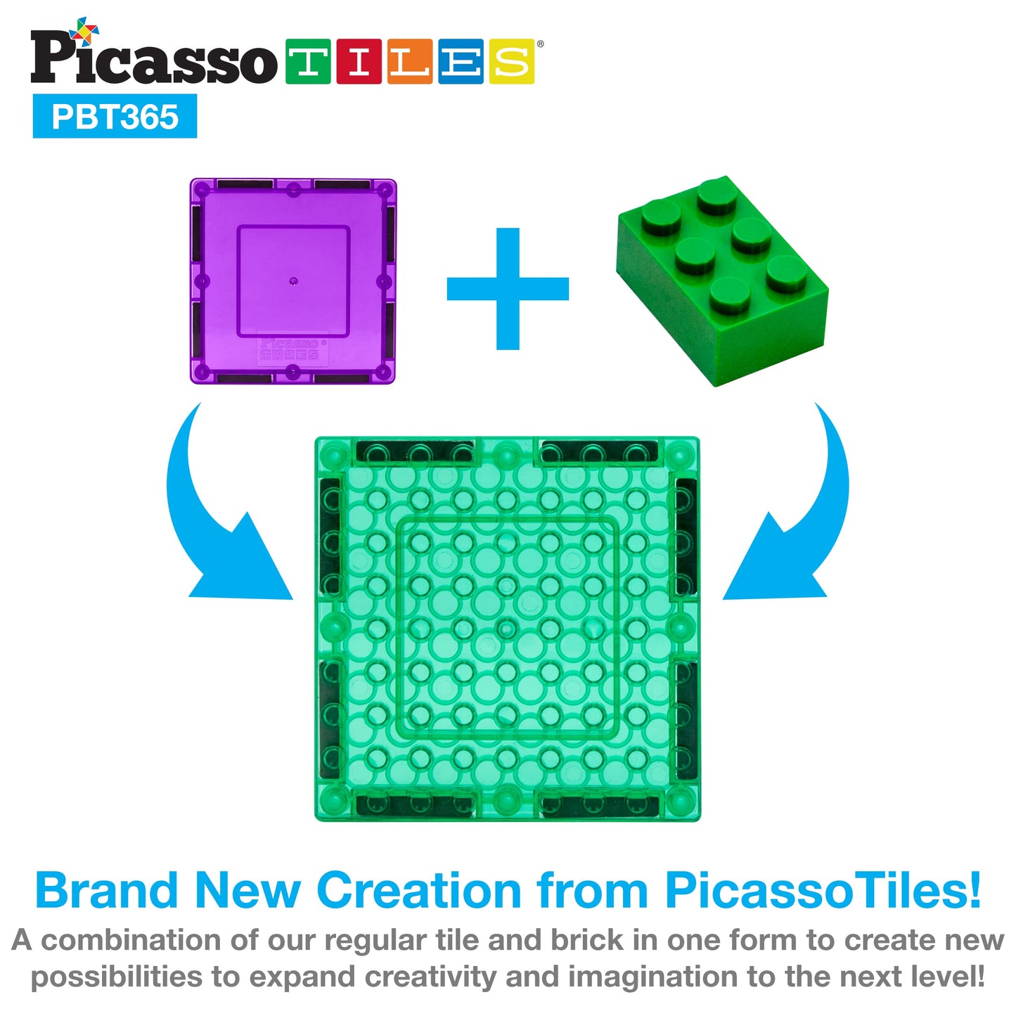PicassoTiles 316-Piece Activity Table with Magnetic Tiles & Storage | STEM Toys for Ages 3+