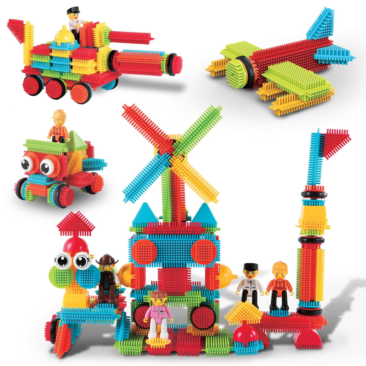 PicassoTiles 116pc Hedgehog Building Blocks Toy Set – STEM Construction Kit for Kids 3+