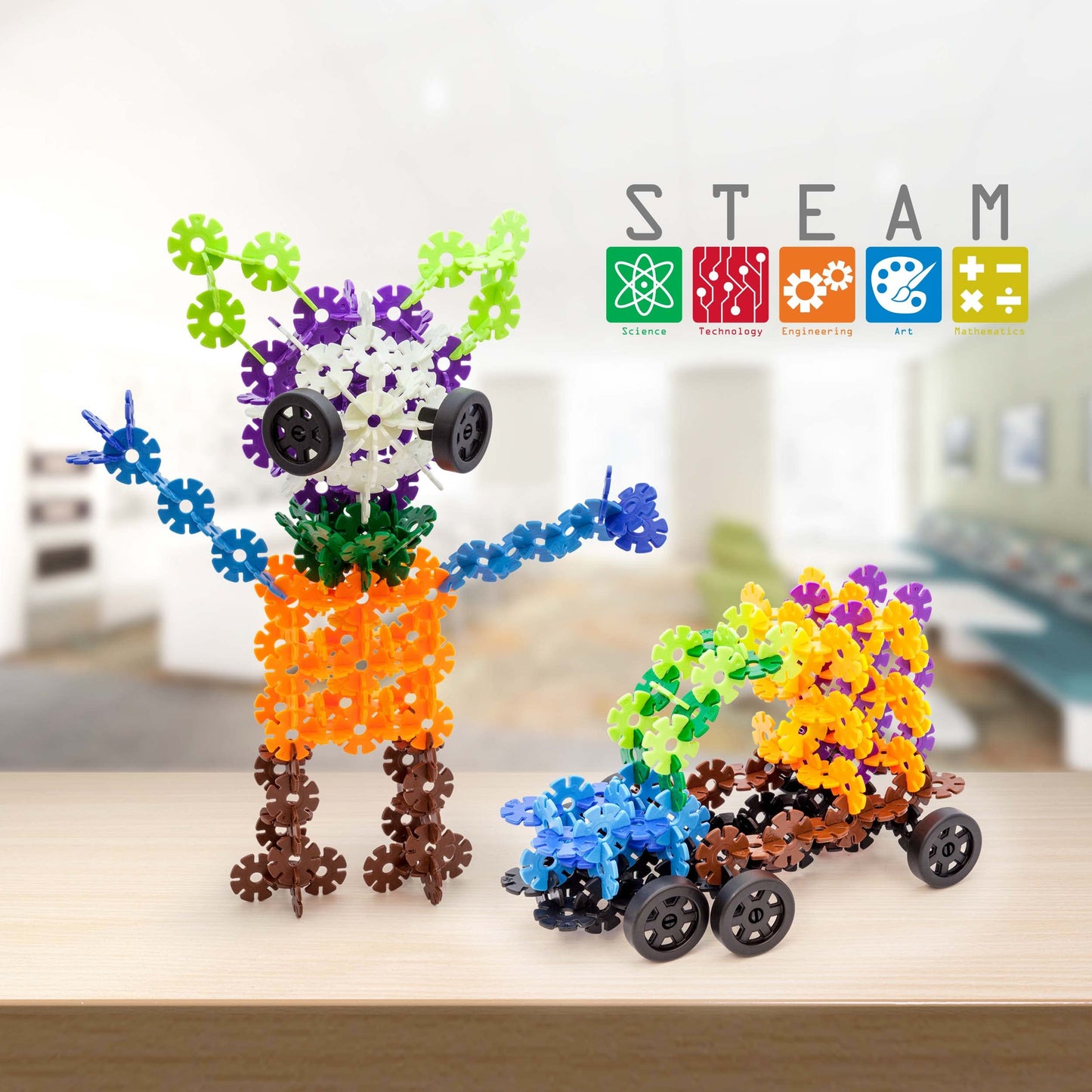 PicassoTiles Building Chips – 800-Piece Interlocking Disc Blocks | STEM Toy for Kids 3+