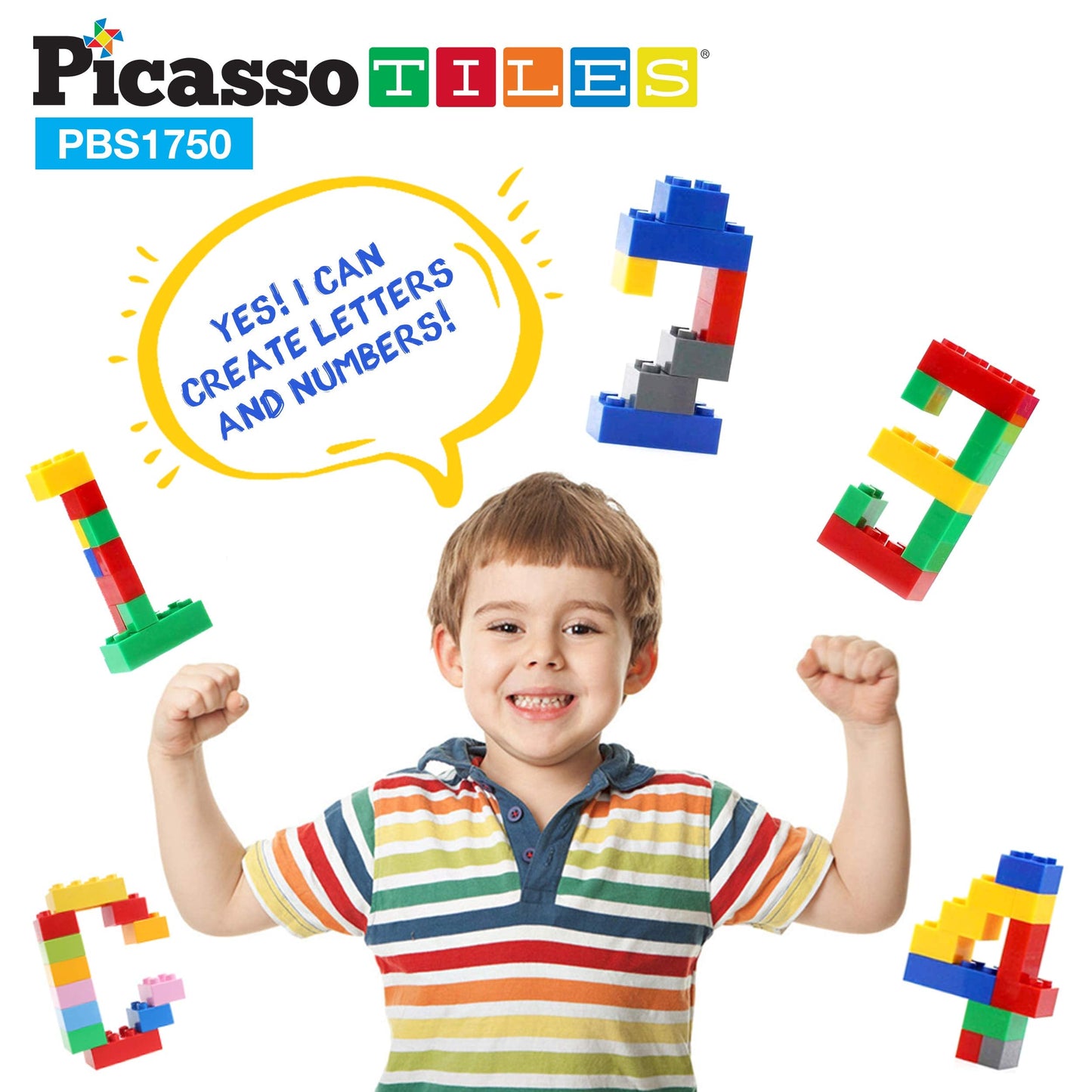 PicassoTiles 1750 PCS Building Block Set – Creative STEM Toys for Kids 3+