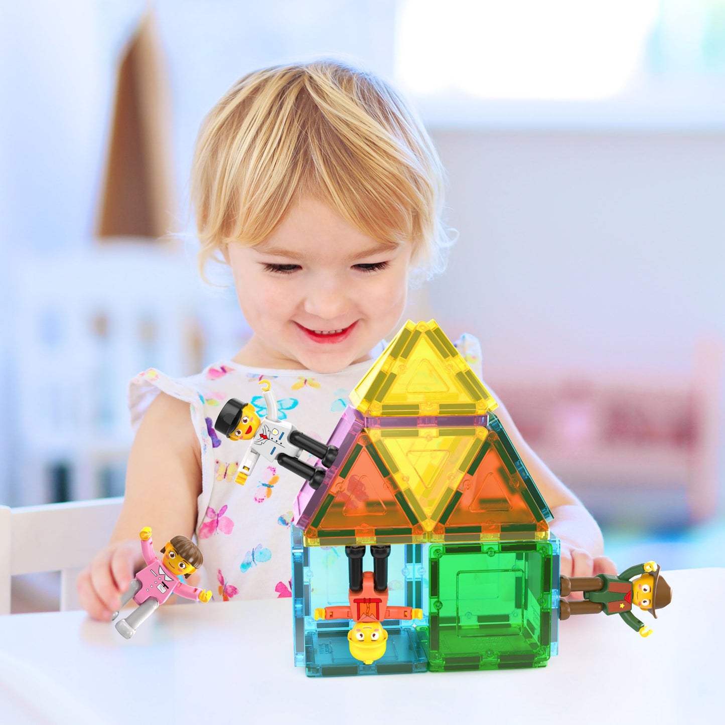 PicassoTiles Profession Character Figures – Magnetic STEM Add-On Pack for Kids (PTA02)