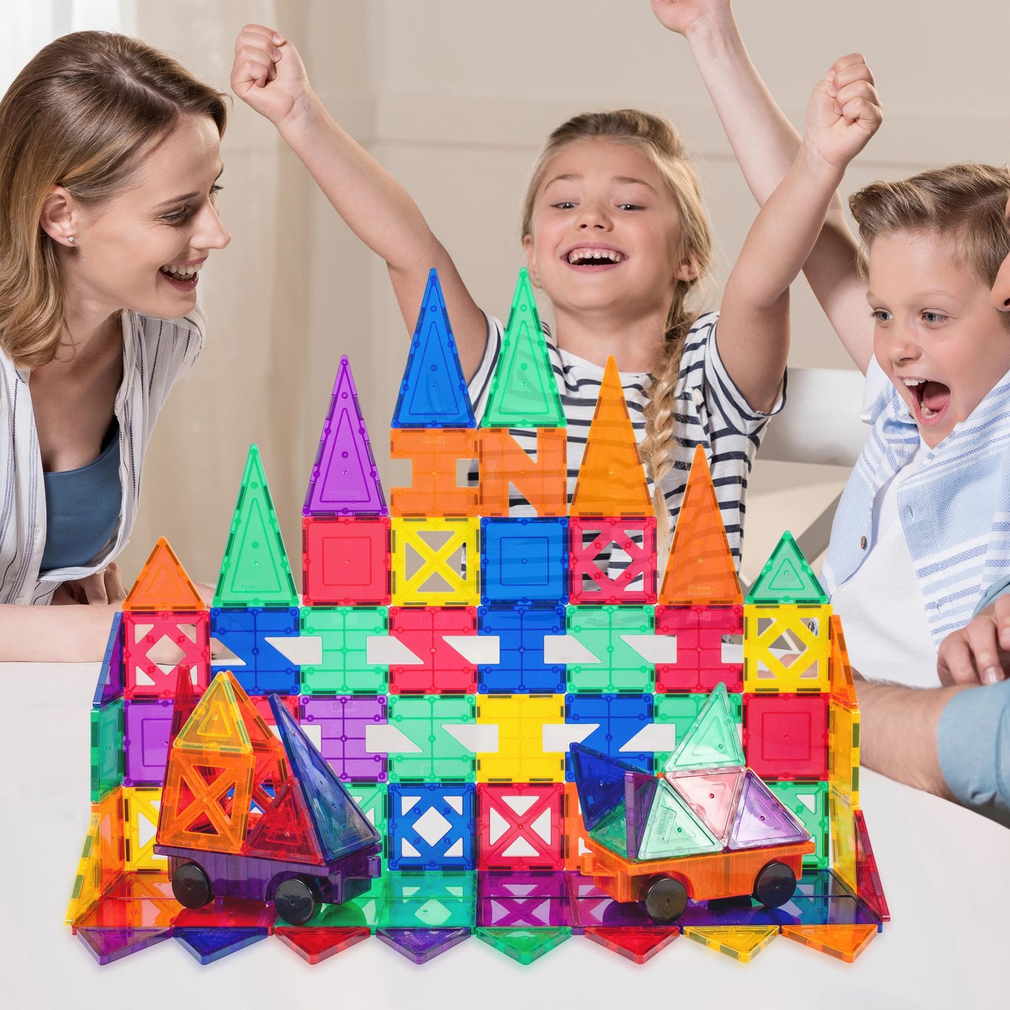 PicassoTiles PT82 Creativity Set – Magnetic 3D Building Tiles for Kids