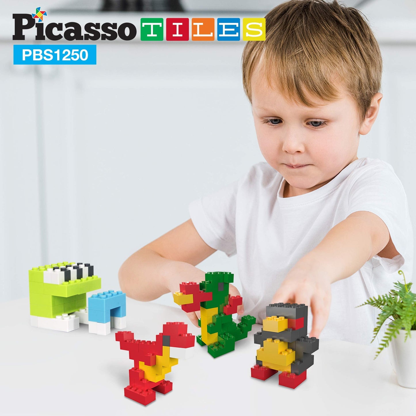 PicassoTiles 1250-Piece Educational Building Block Set – STEM Toys for Ages 3+