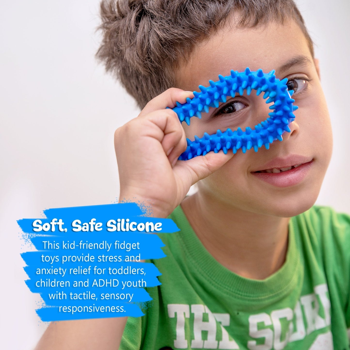 Pick A Toy Hedgehog Rings – Quiet 3-Pack Sensory Fidget Bracelets for School