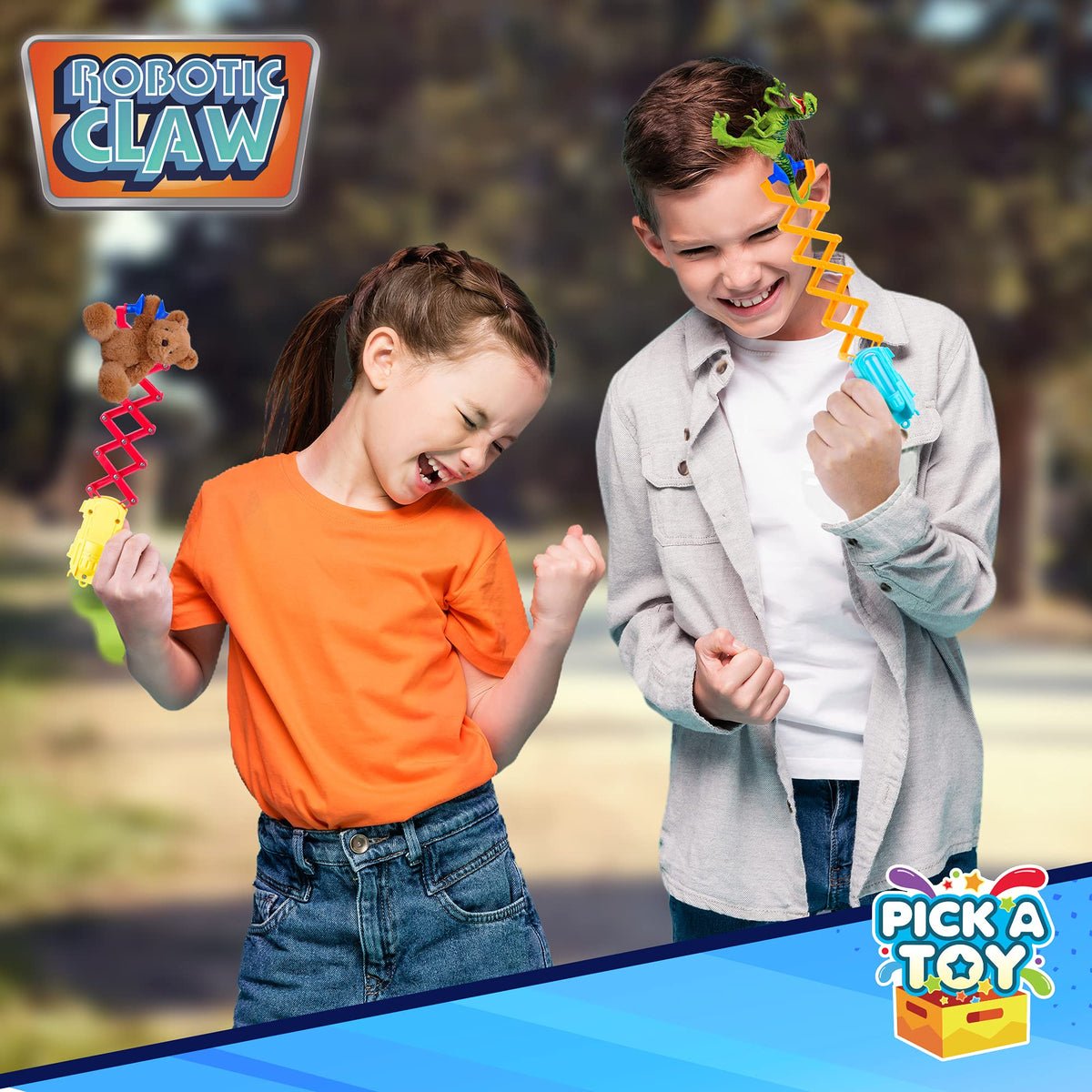 PICK A TOY Robotic Claw Toy 3-Pack – Fun Grabber Toys for Kids 3+