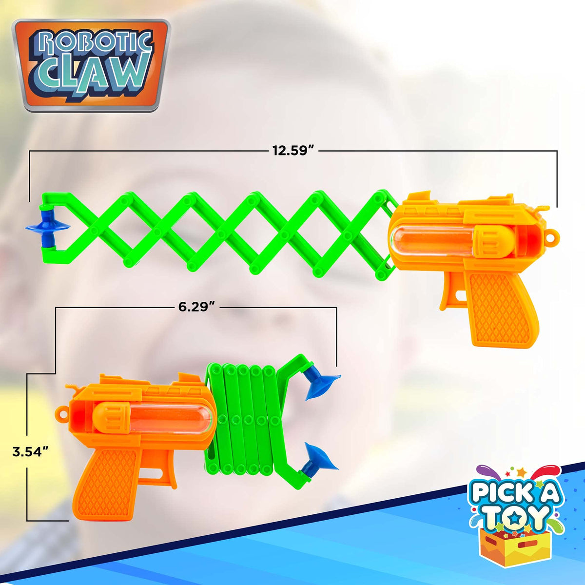 PICK A TOY Robotic Claw Toy 3-Pack – Fun Grabber Toys for Kids 3+