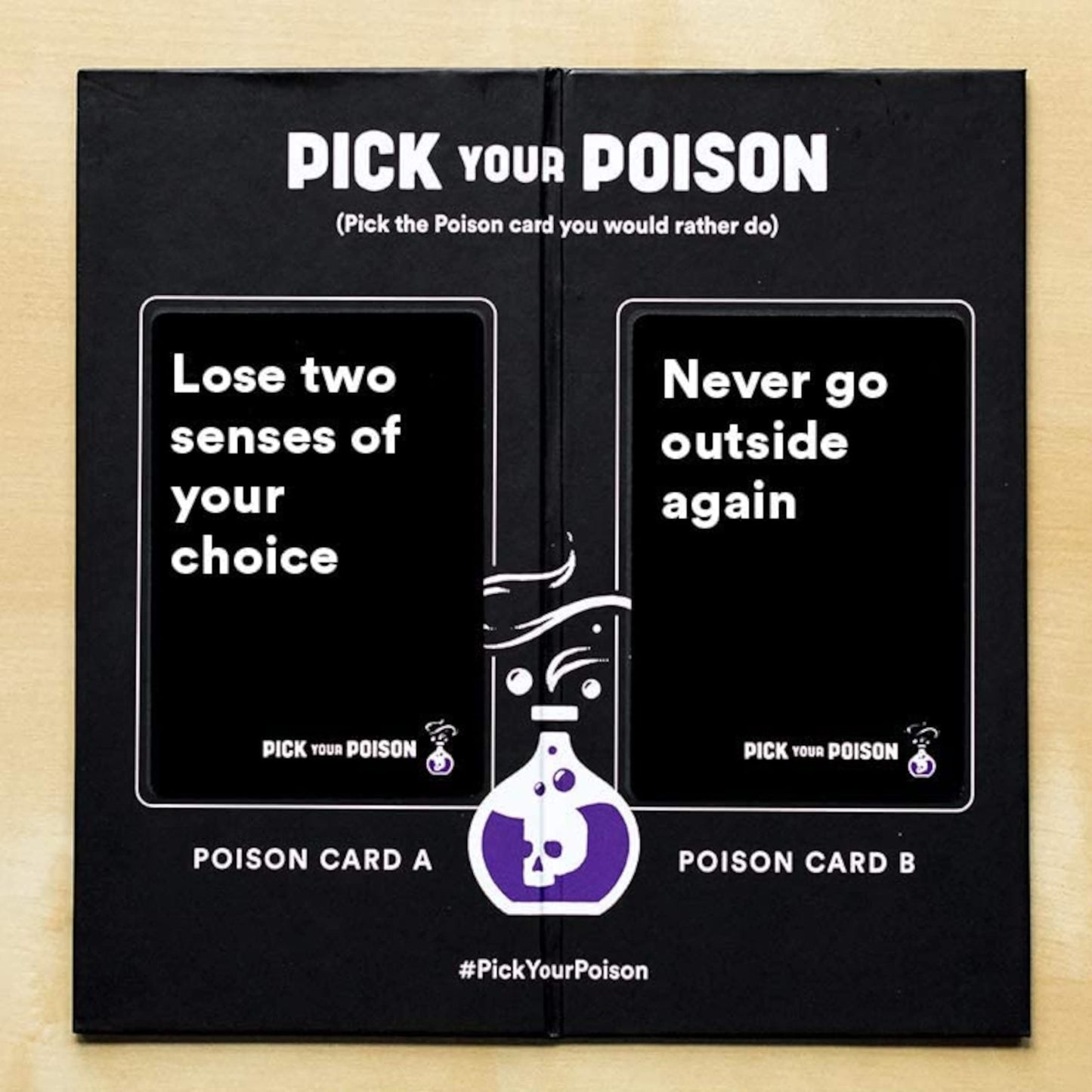 Pick Your Poison Party Game + Family Expansion Set – What Would You Rather Do?