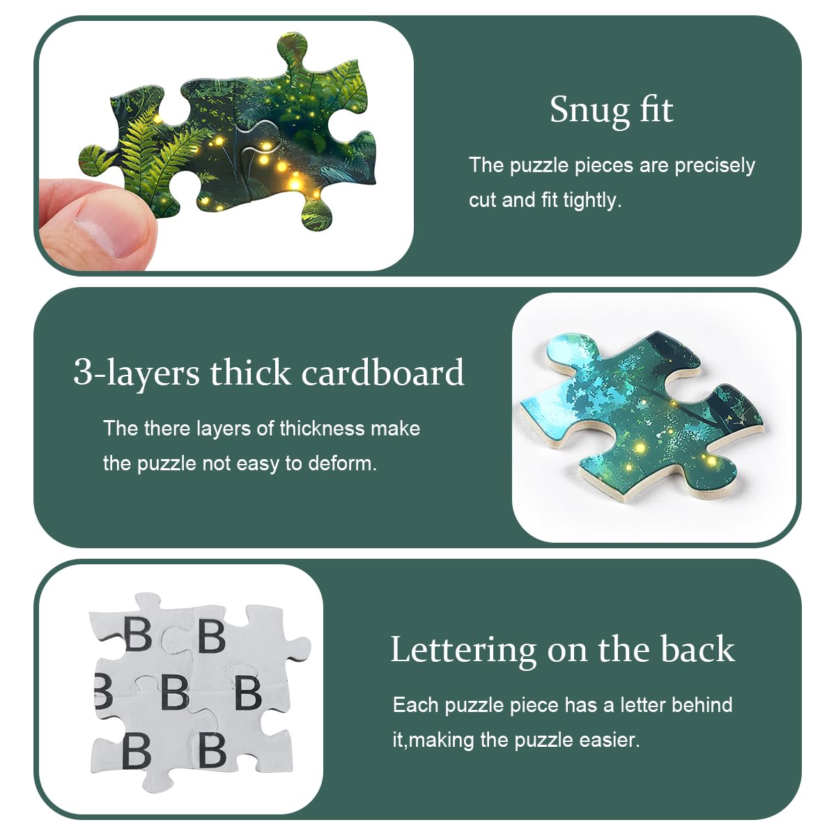 PICKFORU Impossible 1000-Piece Puzzle: Magic Forest Fantasy for Adults