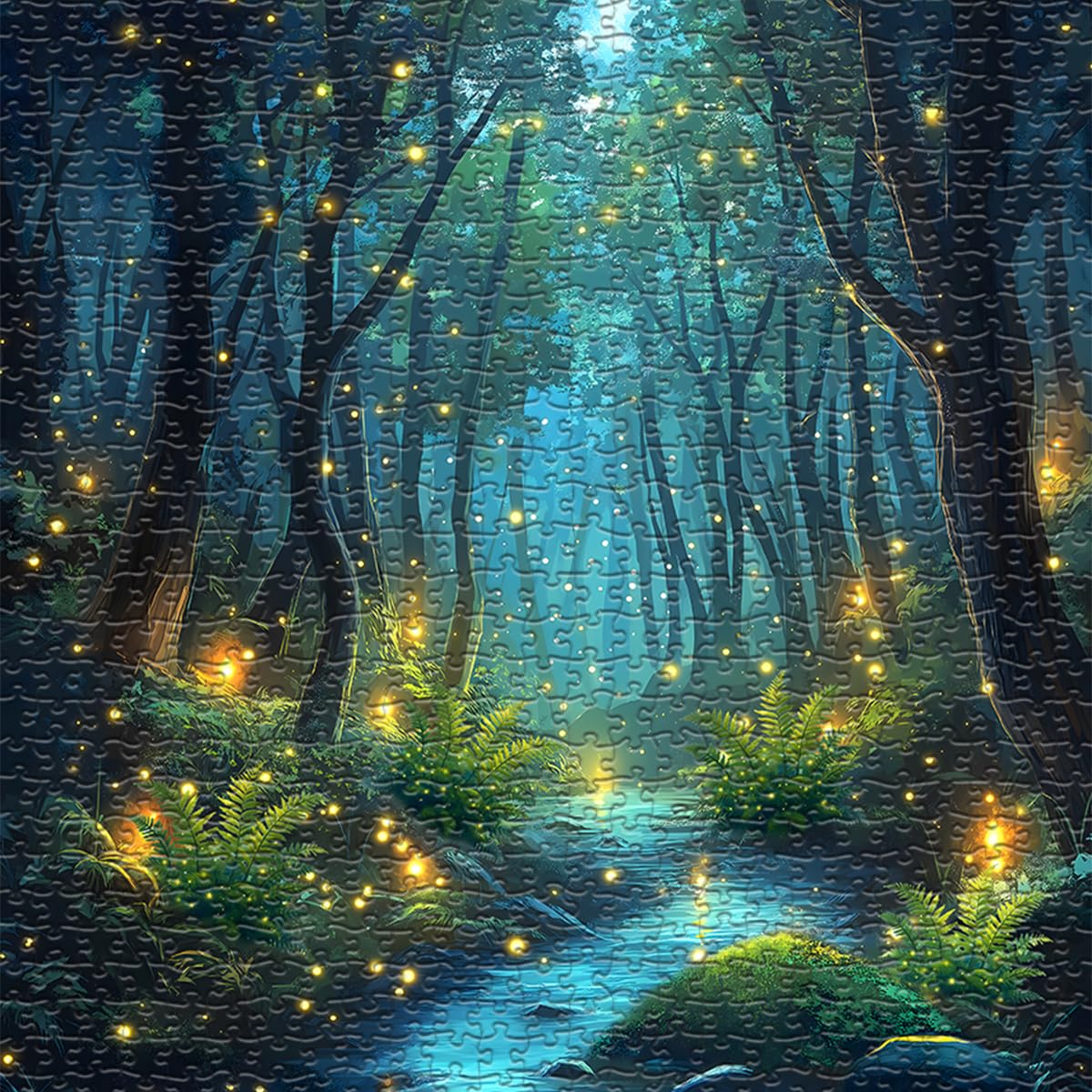 PICKFORU Impossible 1000-Piece Puzzle: Magic Forest Fantasy for Adults