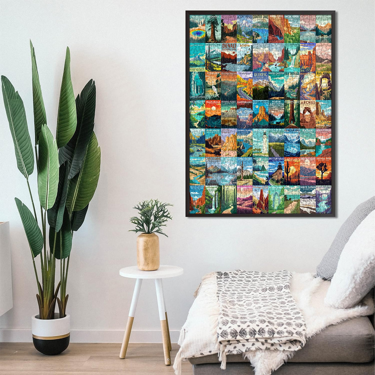 PICKFORU National Parks 1000-Piece Puzzle — Zion, Yellowstone & Yosemite
